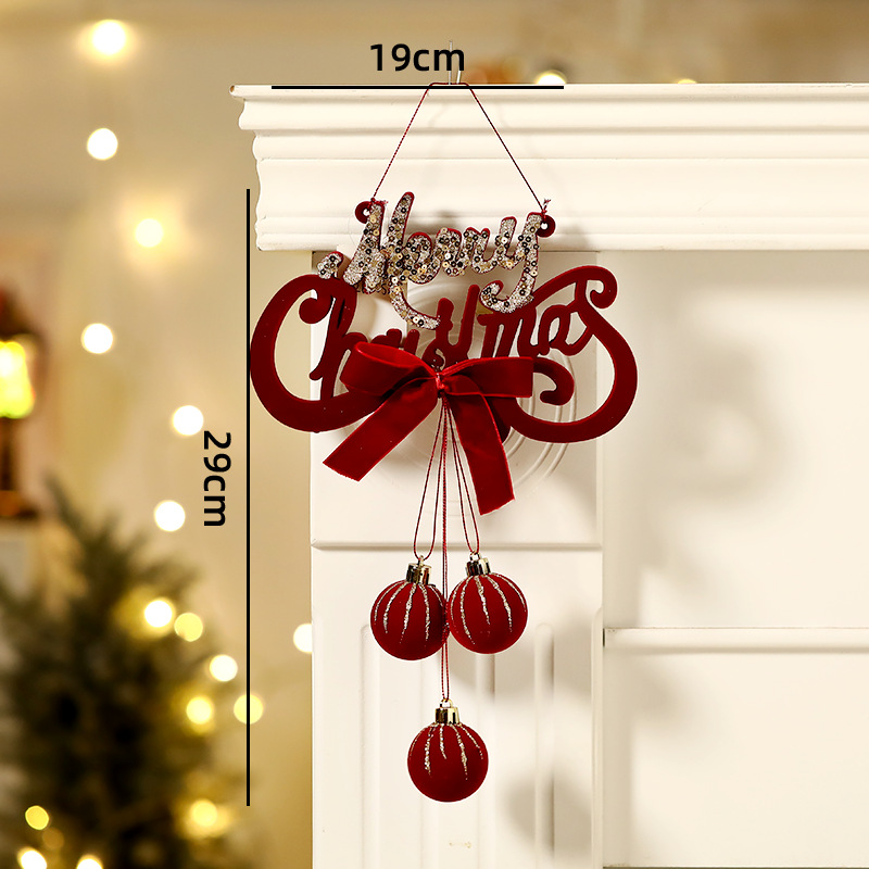 2026 new christmas bell nordic flocking bell ornaments decorations window christmas tree pendant christmas ball Application Scenario