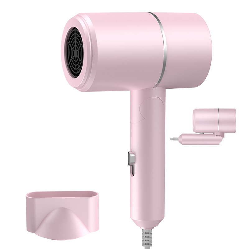 new cross-border foldable household hair dryer high-power blue light student dormitory large wind portable hair dryer Specification drawing