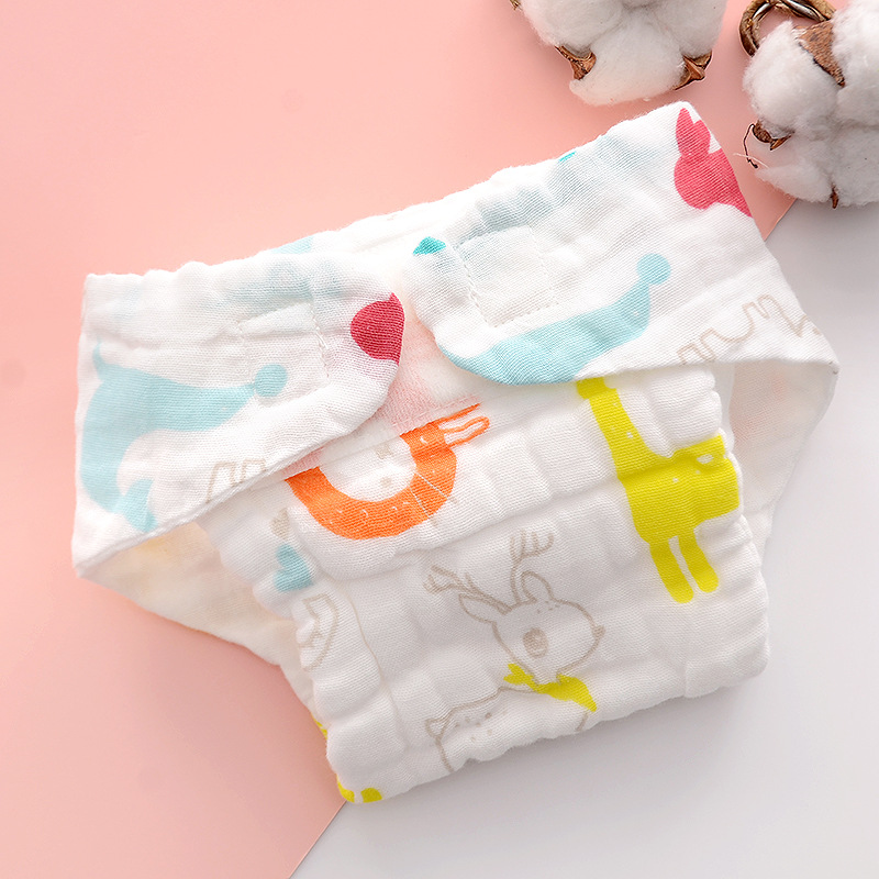 diaper gauze pure cotton washable baby diaper cloth neonatal diapers baby diaper pants diaper cloth mustard summer full figure