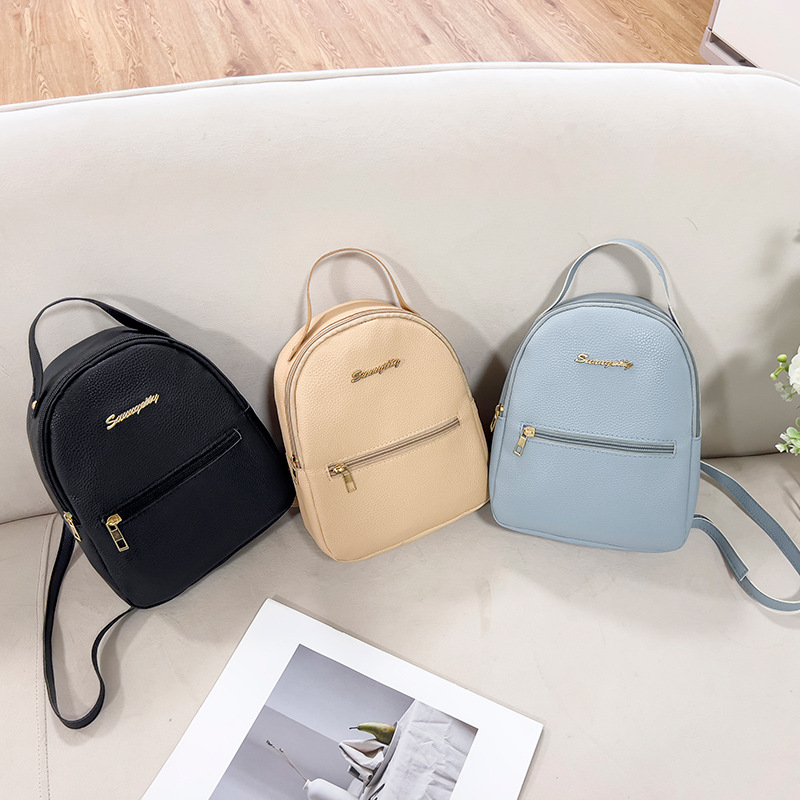 lychee pattern mini backpack 2024ladies bags korean style bag women wholesale comfortable soft small backpack details Picture