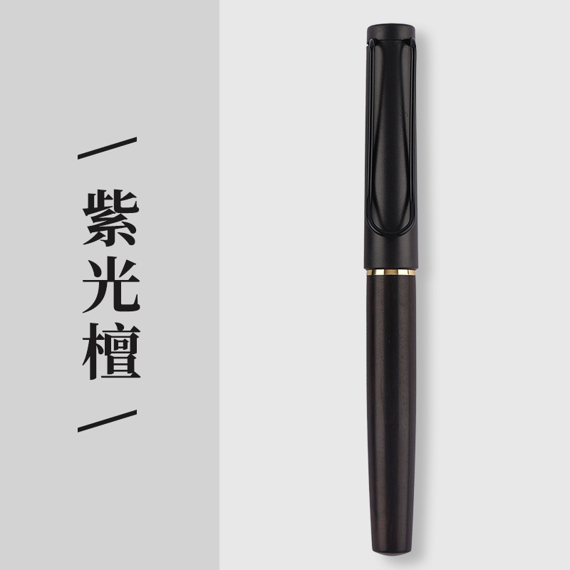 factory wholesale vintage wooden penholder craft pen student gift calligraphy practice ink sac pen can carve writing Application Scenario