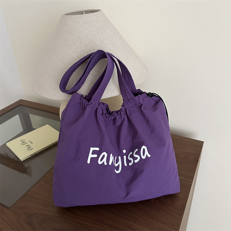 2025 new shoulder bag korean style tote bag large capacity women's canvas bag niche design underarm bag handbag full figure