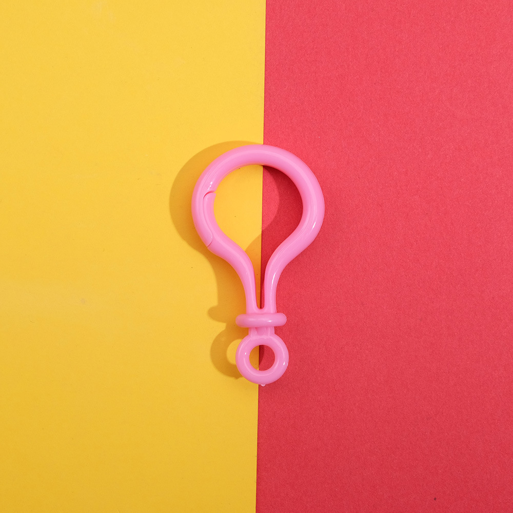 thickened korean style color plastic key ring bulb buckle ornament accessories rubber buckle plush doll hanging buckle accessories handmade Application Scenario