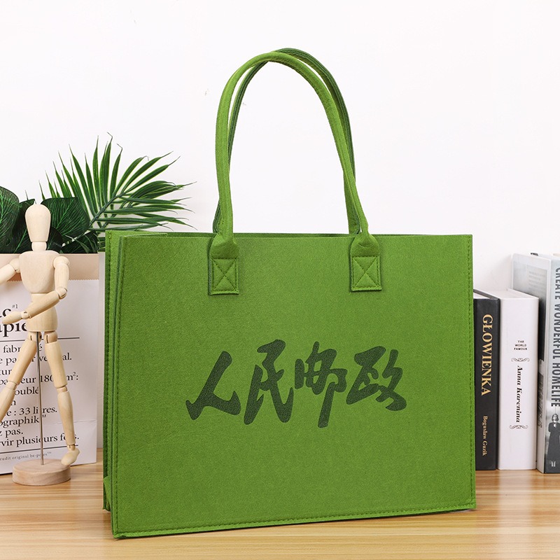 enterprise gift spring festival gift felt handbag felt handbag tote felt bag custom logo Application Scenario
