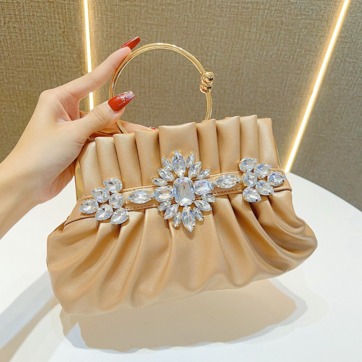 european and american fashion diamond evening bag birthday wedding banquet handbag shoulder crossbody women's handbags Specification drawing
