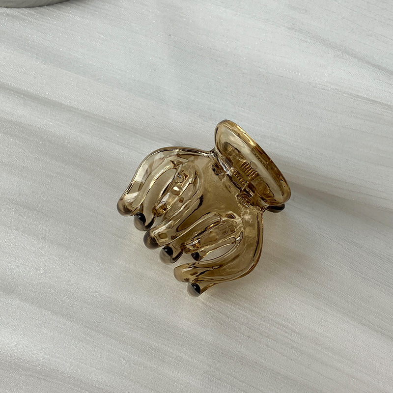 5cm jinchen same style high ponytail grip pumpkin claw 5 teeth fixed hair claw back head shark clip hair clip hairpin Specification drawing