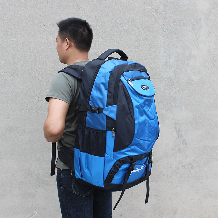 waterproof large capacity travel long-distance travel outdoor backpack men's large luggage clothes cotton quilt bag Application Scenario