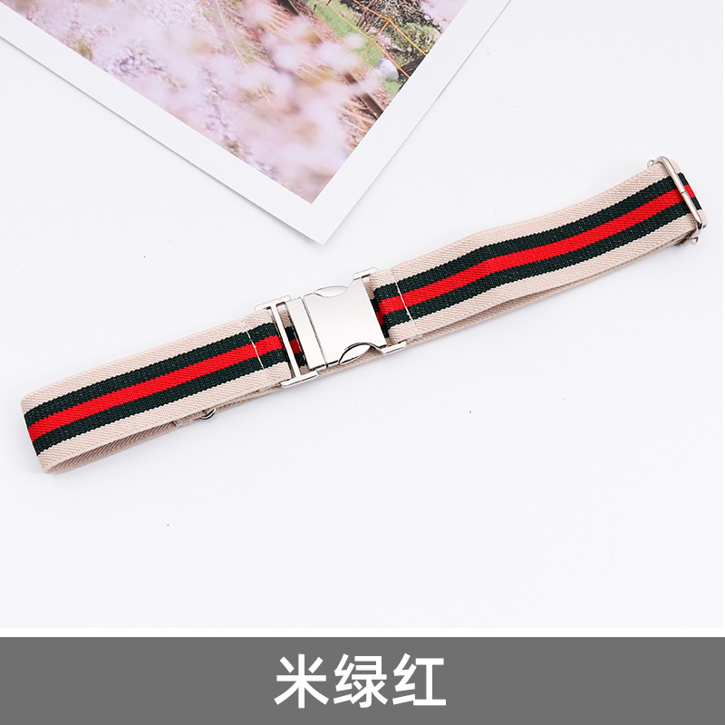 lazy belt belt alloy buckle adjustable length men's and women's elastic knitted belt elastic belt waist seal Application Scenario