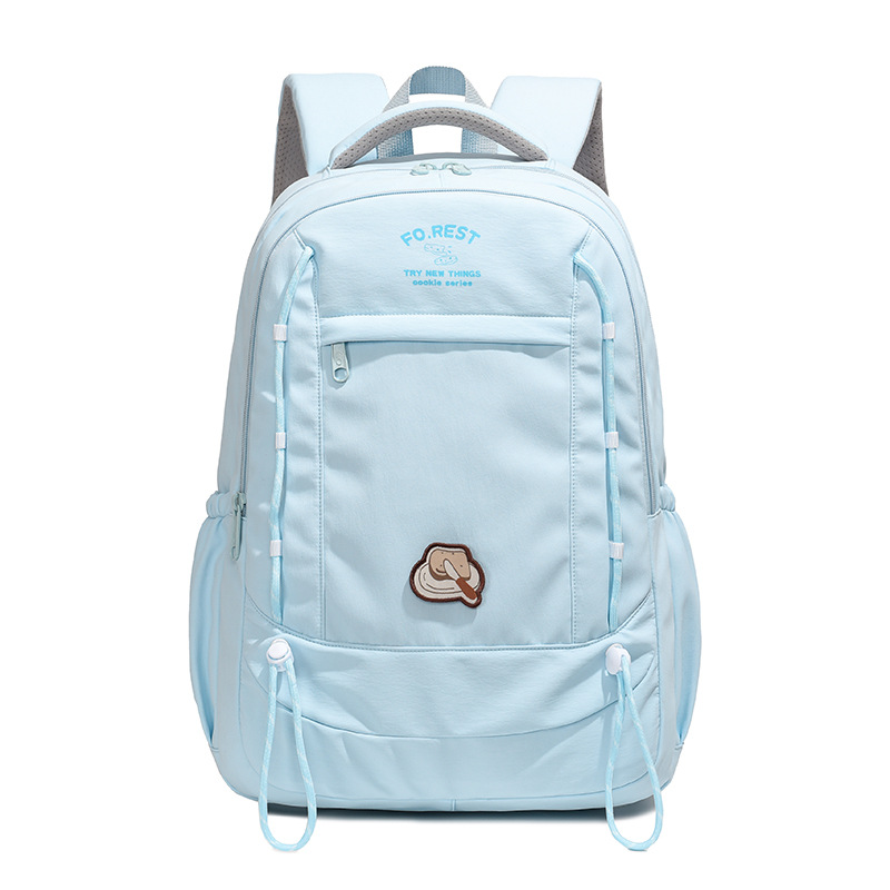 simple korean style contrast color new schoolbag convenient travel casual backpack good-looking stain-resistant large capacity backpack Application Scenario