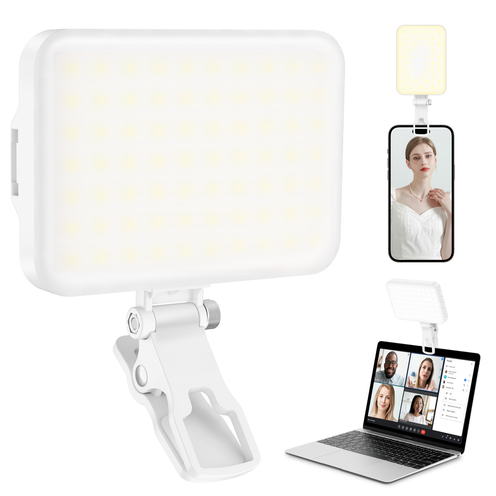 hot pocket led light amazon conference mobile phone fill-in light computer live and photo shooting portable full figure