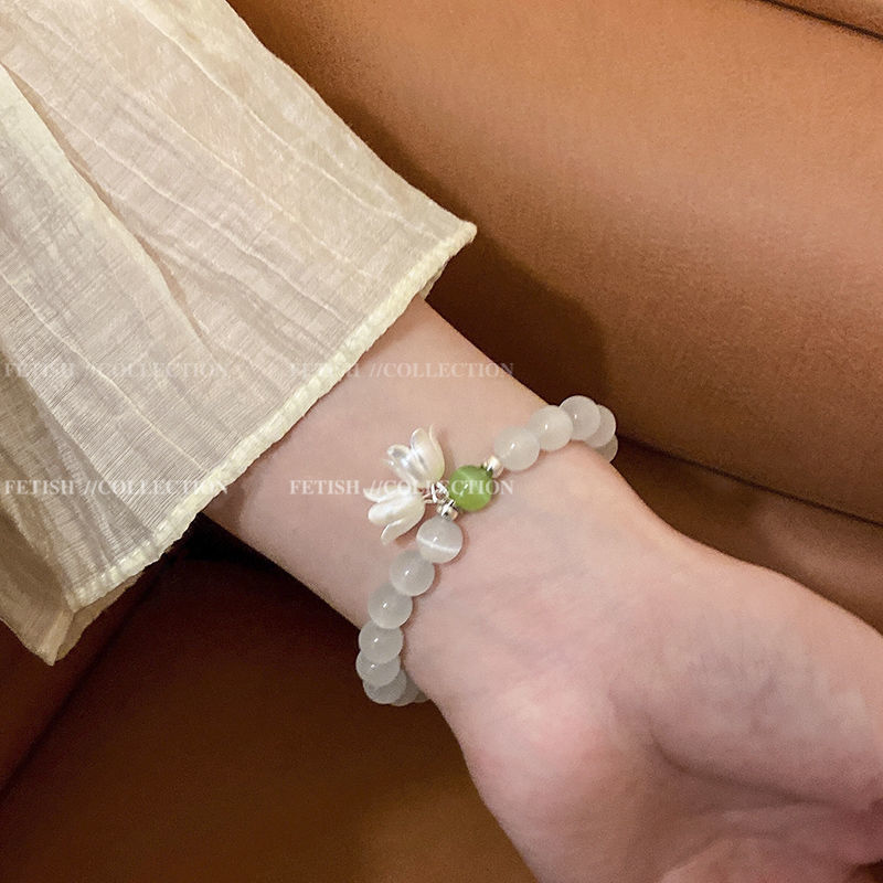 ins trendy crystal bracelet women's design minority all-match temperament bracelet internet influencer pearl bracelet hand jewelry wholesale Specification drawing