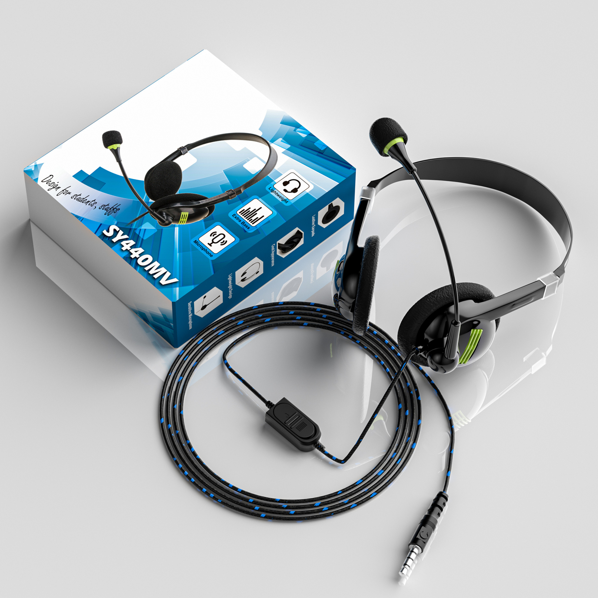 wired unilateral operator headset professional telephone office noise reduction headset usb network class business student headset Application Scenario