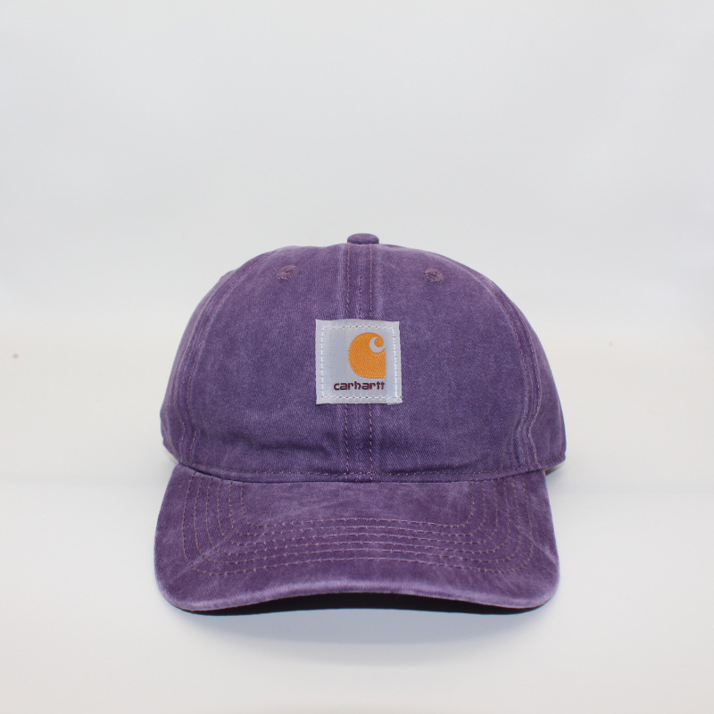 washed old fashion brand workwear neutral baseball cap soft top curved brim peaked cap foreign trade couple travel sun hat Specification drawing