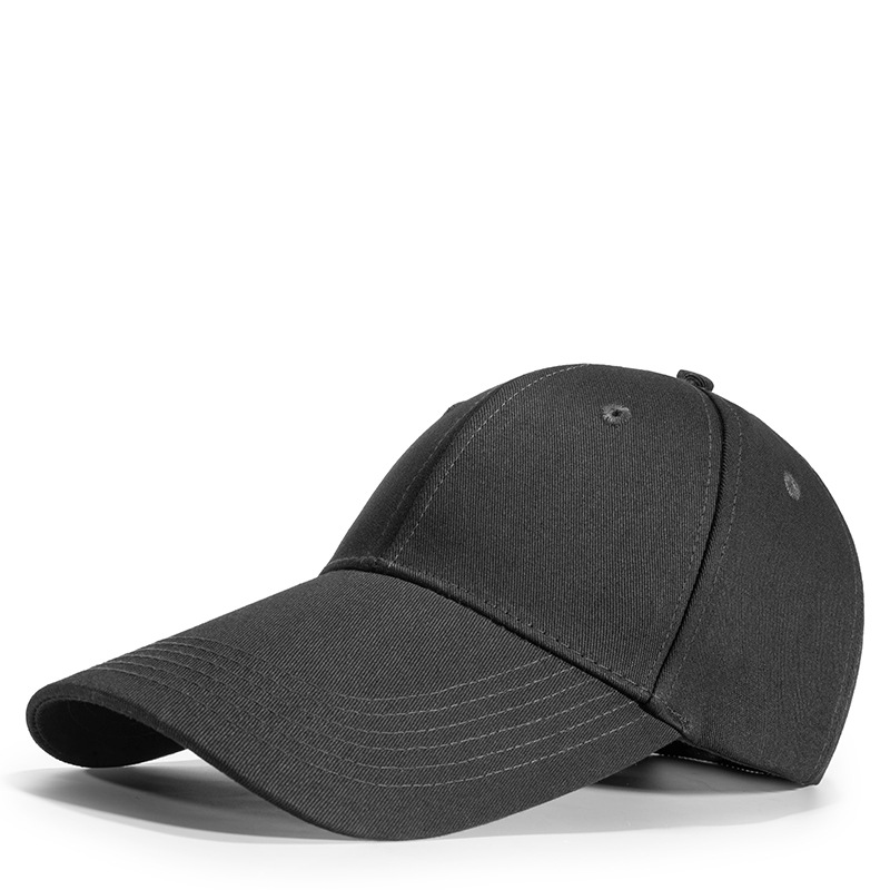summer outdoor anti-ddos extended visor japanese baseball cap men and women casual solid color peaked cap factory customization full figure