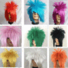 kill matt men and women non-mainstream wig sheath performance live broadcast color explosion long straight hair headgear full figure
