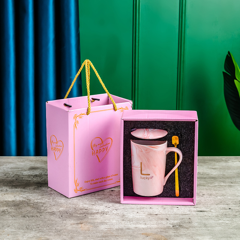 mug portable gift set good-looking cup wedding hand gift ceramic cup activity logo Item Picture
