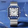 yhmei eternal beauty fashion trend waterproof quartz watch cross-border simple all-match casual retro steel watch Item Picture
