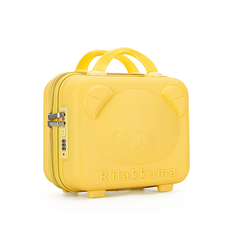 bear cosmetic case pp luggage wedding gift storage 14-inch cartoon mini suitcase gift suitcase Specification drawing