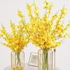 emulation oncidium phalaenopsis silk flower decoration living room furnishings dining table dried flower and fake flower vase decoration bouquet display Specification drawing