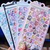 japanese cartoon embossed fun stickers crystal diamond children's decorative stickers 3d stickers children cute three-dimensional stickers details Picture