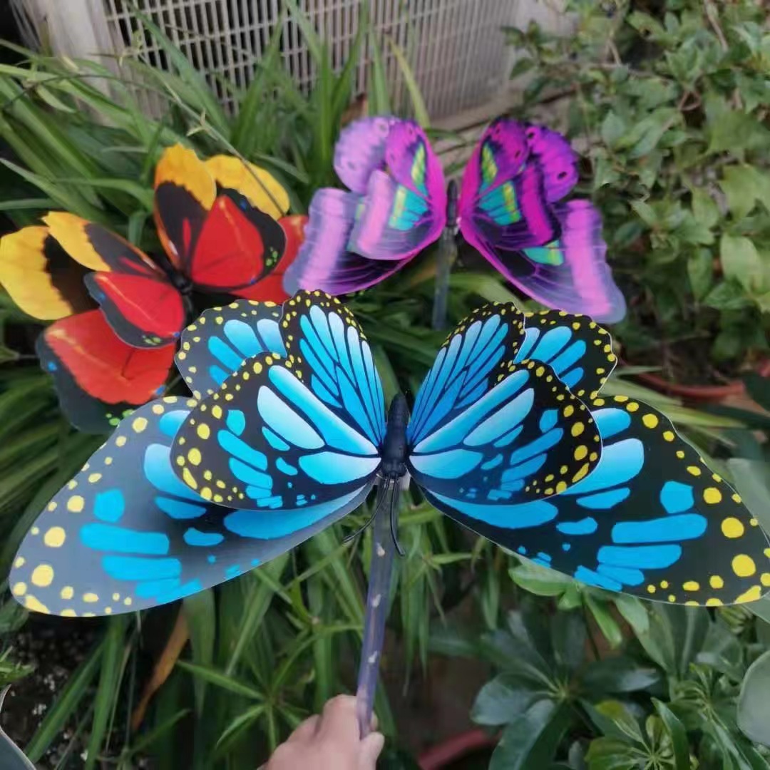 new internet celebrity luminous swing butterfly colorful flash handheld glow stick bounce ball stall supply toy wholesale details Picture