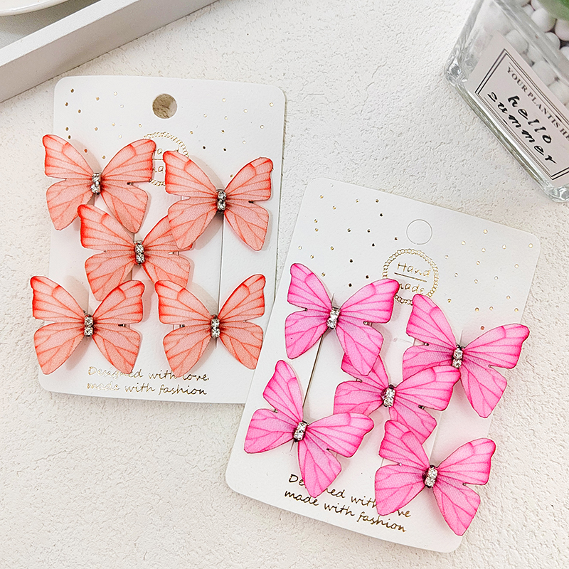 发卡/发卡针织/儿童发卡/卡片/花朵小爪夹产品图