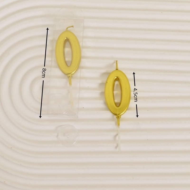 golden long digital candle birthday cake plug-in independent boxed children full-year birthday candle decoration details Picture