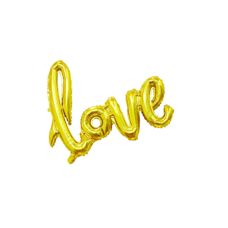 one-piece love aluminum balloon large and small sizes letter balloon valentine's day confession proposal birthday wedding decoration details Picture