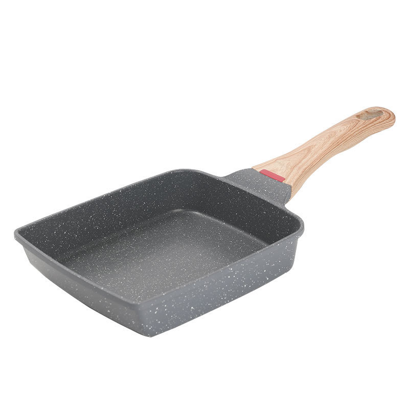 japanese-style tamagoyaki non-stick frying pan household square steak omelette breakfast pot small universal medical stone pan Specification drawing