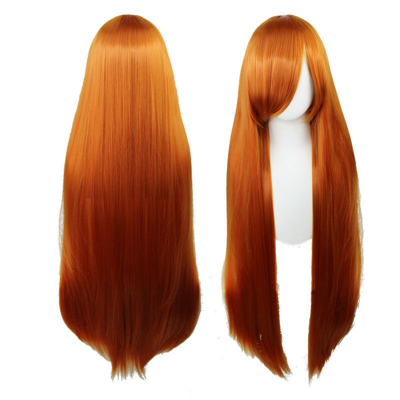 beautiful cartoon universal wig mao niang cos modeling high-temperature fiber simulation color long hair silk bangs headgear wholesale Application Scenario
