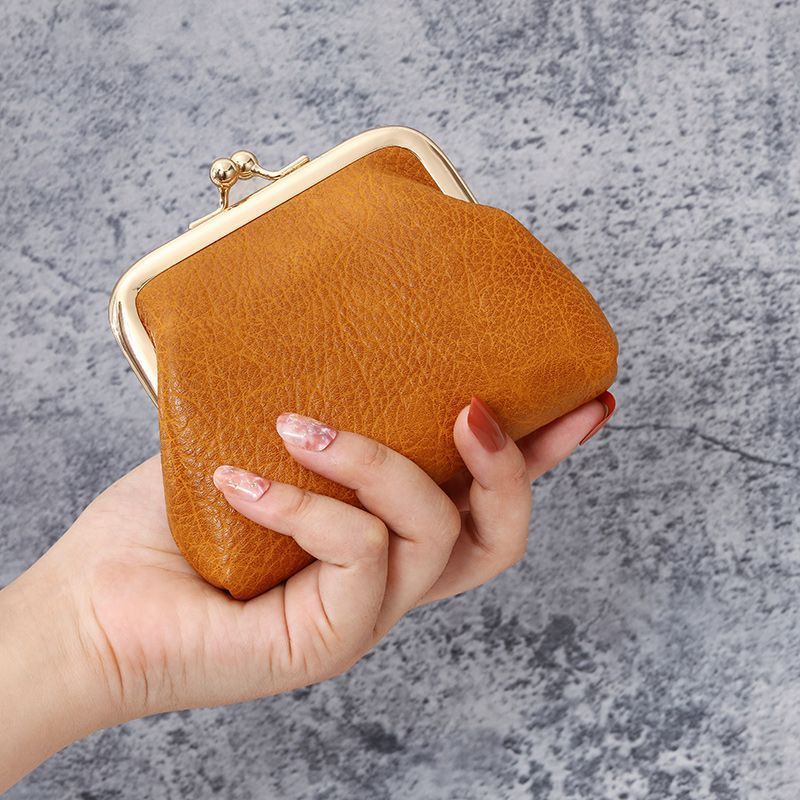 new wallet women's all-match girls' handbags internet celebrity mini version coin bag dual-use small wallet simple clip bag details Picture