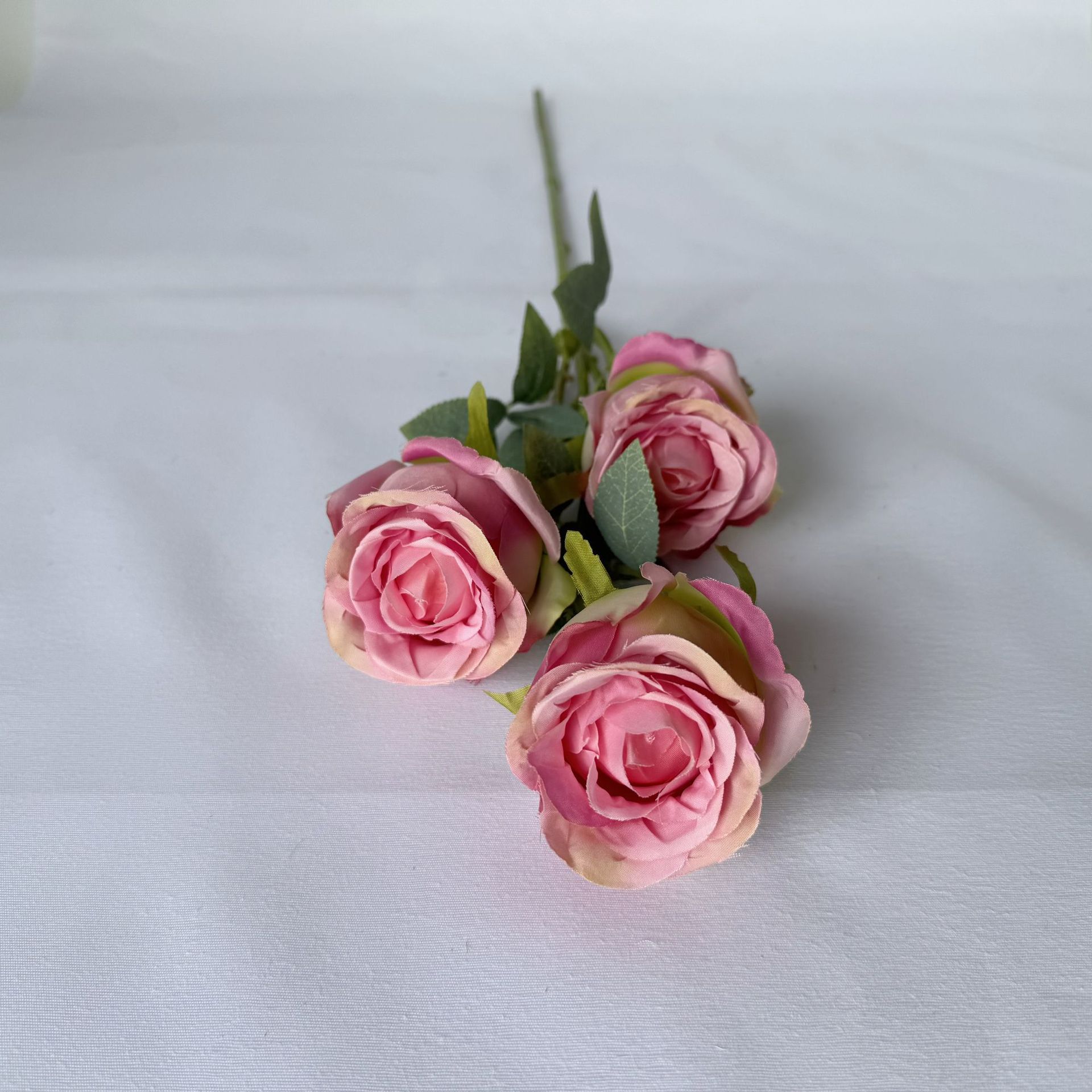 artificial flower 3 snow mountain roses bridal bouquet home living room decorations wedding celebration decoration fake flower preserved fresh flower details Picture