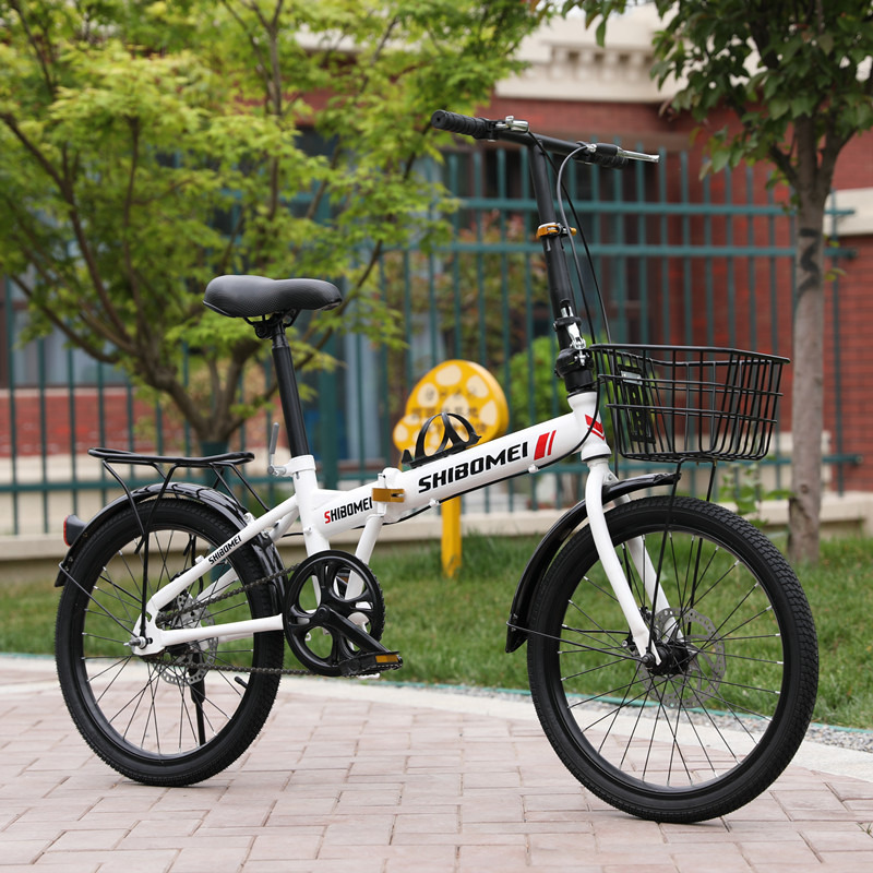 cross-border 20-inch men's and women's folding variable speed adult student bike disc brake children adult lightweight portable bicycle details Picture