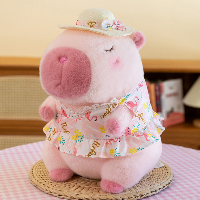 capabala plush doll capybara doll birthday gift plush toy wholesale cute doll wedding throws details Picture