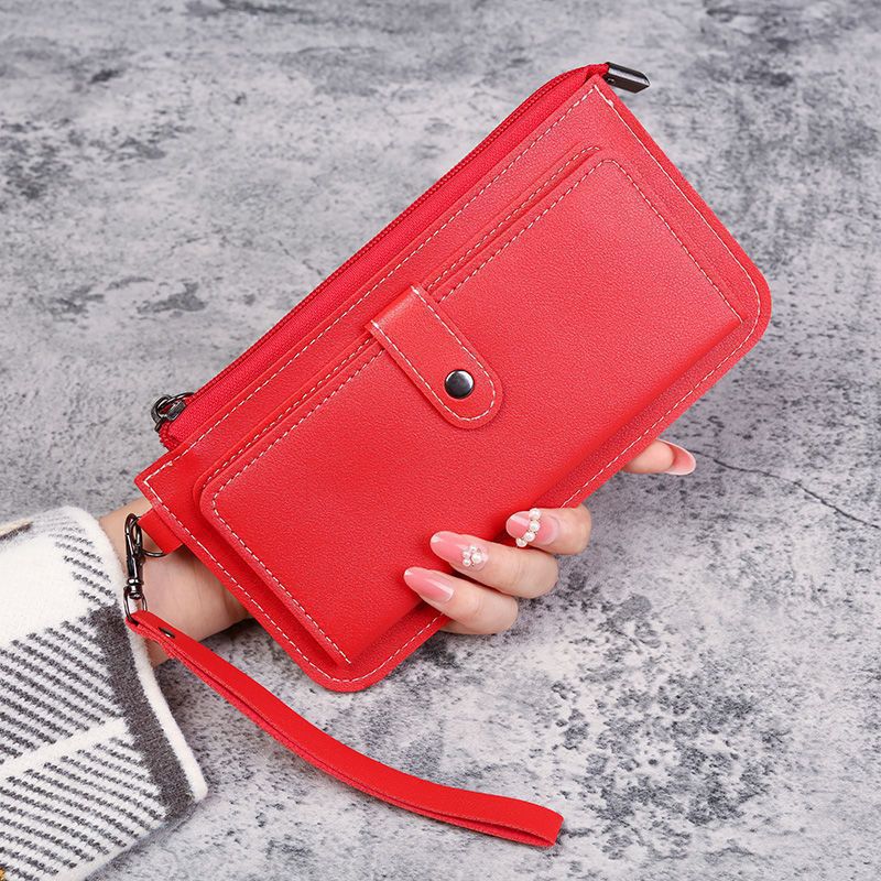 new wallet women's japanese and korean students multi-card-slot coin purse large capacity card holder coin bag fashion all-match small zipper details Picture