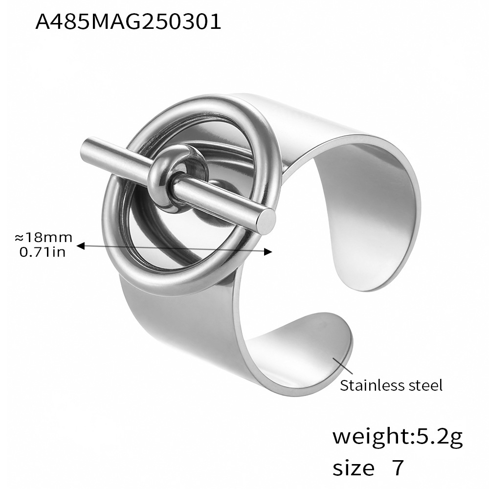 cube sugar cross-border european and american style ring personality design stainless steel pvd electroplating 18k real gold fashion trendy ring Application Scenario