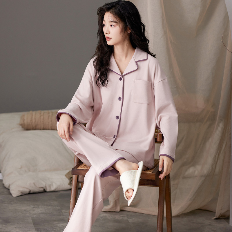 2025 new de velvet pajamas ladies autumn and winter keep warm pure color simple casual suitable for daily wear homewear suit Specification drawing