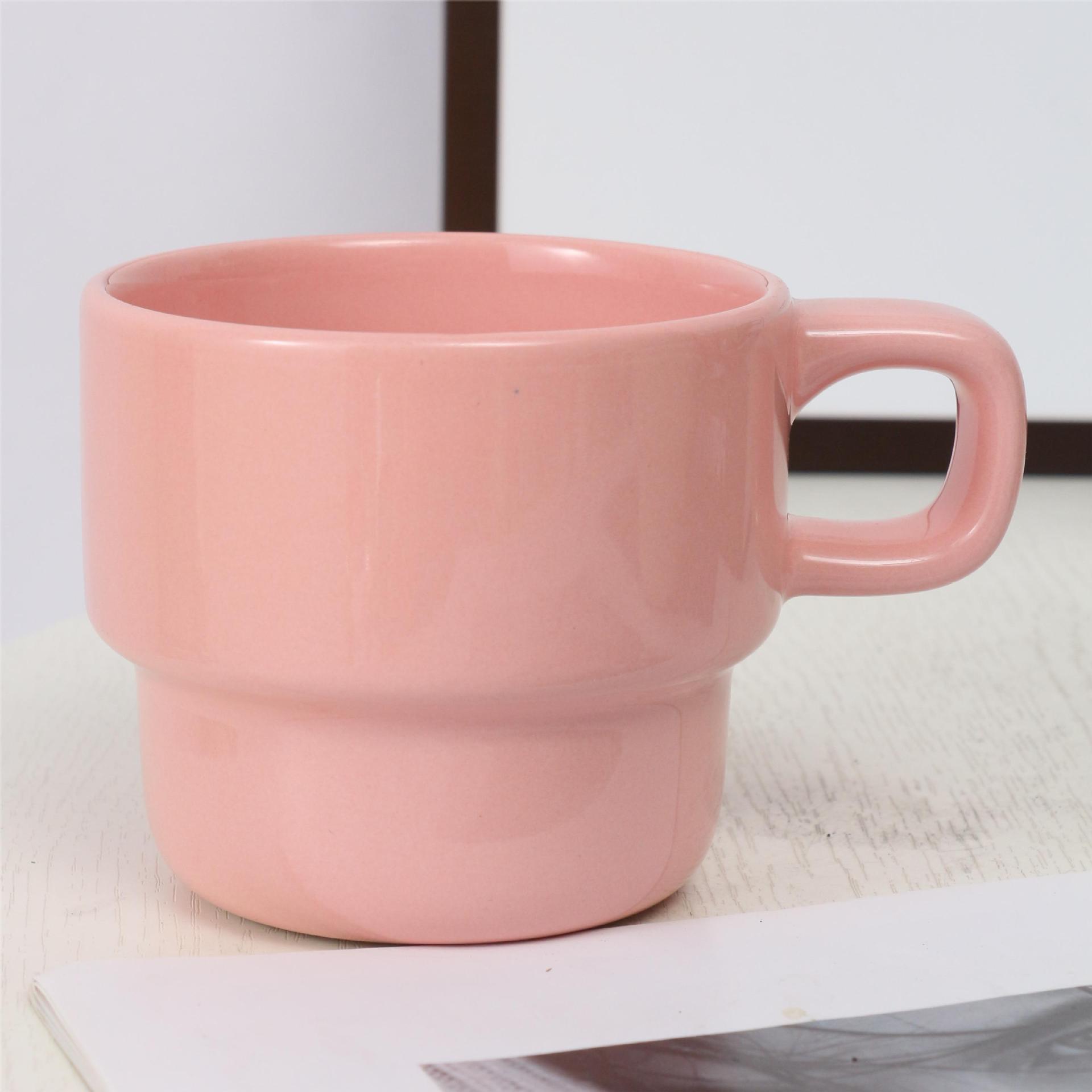 ceramic water cup gift cup printed logo color large capacity mug glaze coffee cup good-looking ceramic cup Item Picture