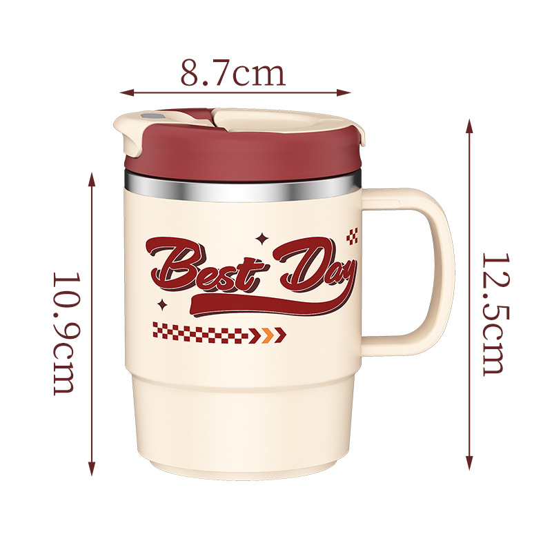 factory direct supply creative office drinking cup net red high color value with tea strainer mug with spoon coffee cup delivery Item Picture