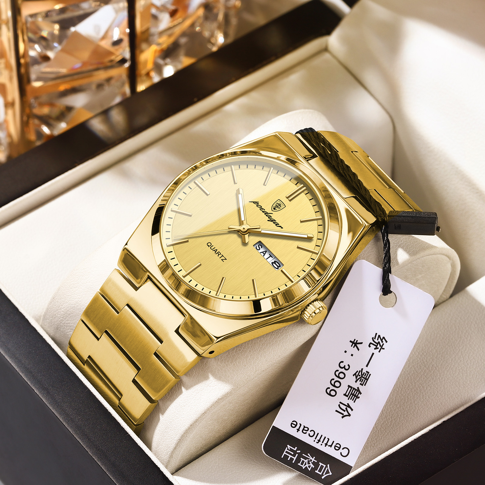 swiss brand luxury men's watch new ultra-thin waterproof quartz watch live broadcast foreign trade popular style one piece dropshipping Item Picture