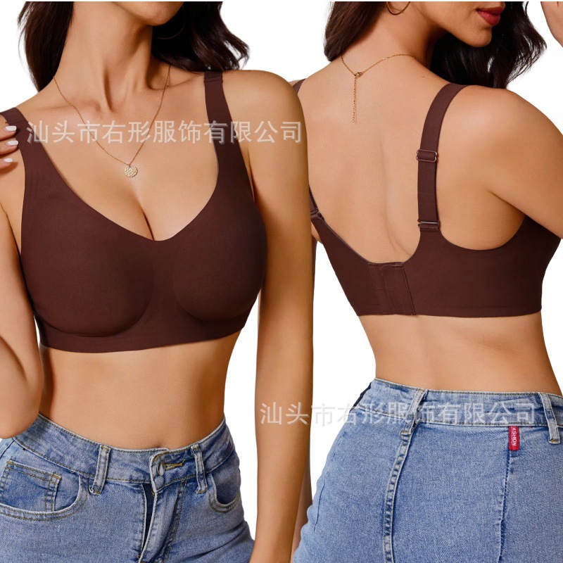 foreign trade cross-border soft support bra comfortable anti-sagging breast holding big chest small upper support beauty back large size underwear Specification drawing