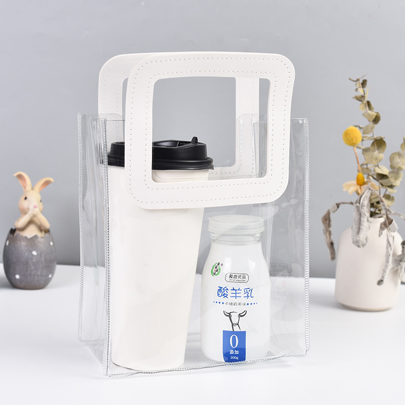 spot pvc handbag wholesale gift candy gift bag plastic high-grade gift transparent packaging bag ins details Picture