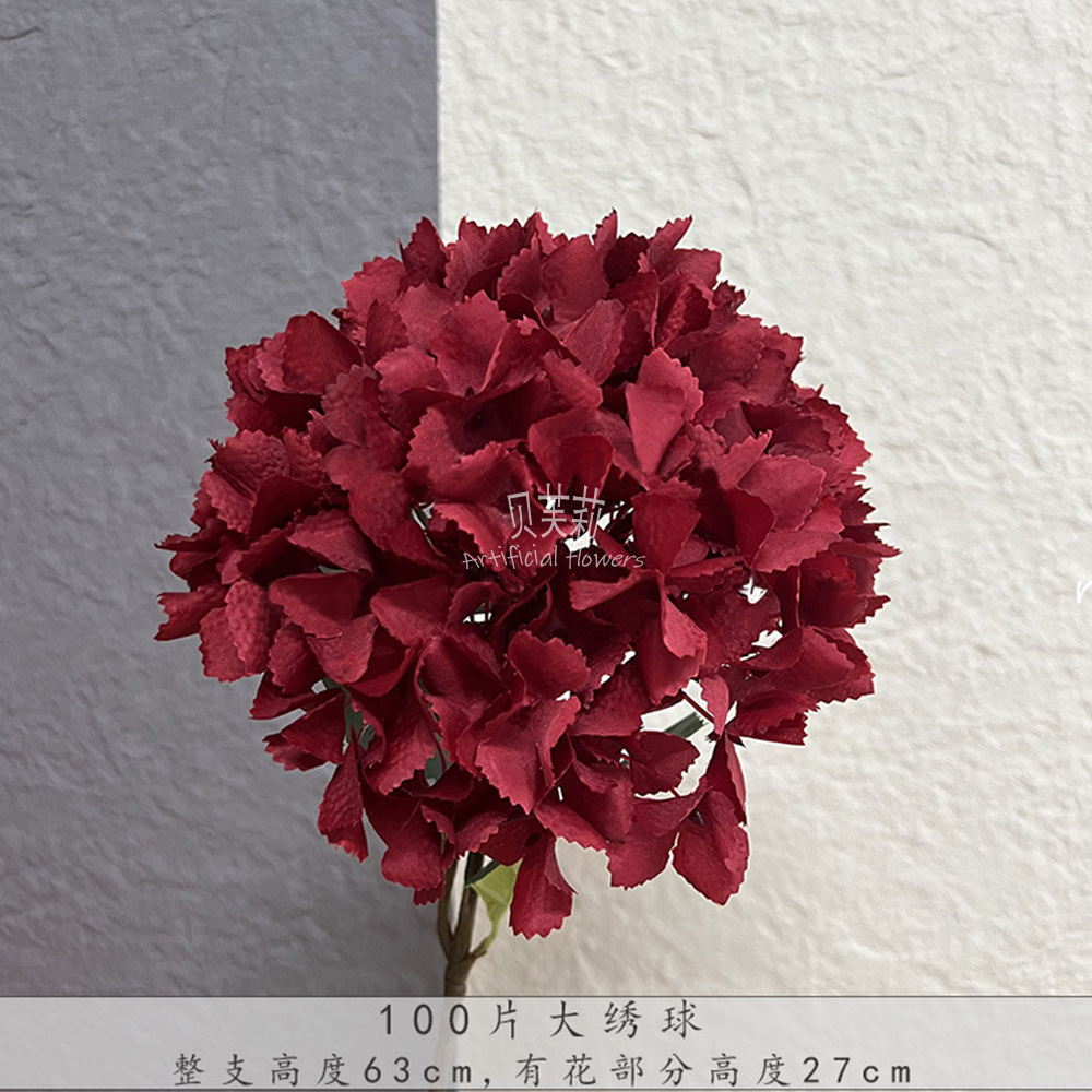 red artificial flower wedding ceremony layout silk flower road lead flower arrangement stage bridal party decoration fake flower for wedding floriculture Application Scenario