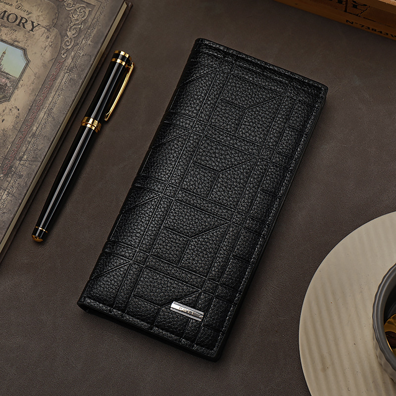 wallet men's long suit bag men's three-in-one multi-card-slot card holder wallet fashion change document package full figure