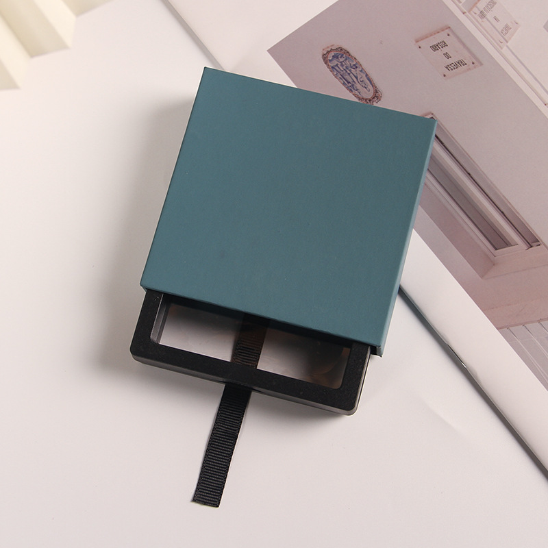 spot jewelry storage box pe film suspension box transparent display necklace earrings color packaging jewelry gift box Application Scenario