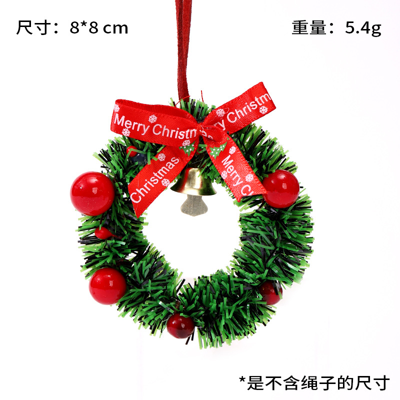 christmas decoration car ornaments bell christmas tree decorations atmosphere window decoration pendant mini christmas garland full figure
