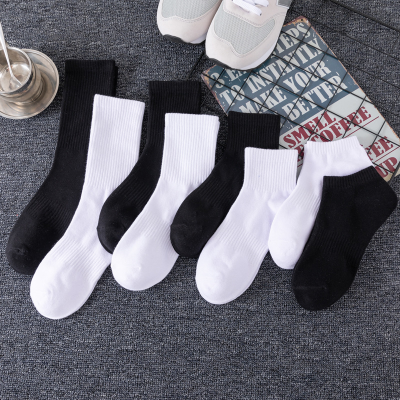 socks autumn and winter mid-calf length socks men's pure cotton deodorant sweat absorb sport socks socks thin breathable mesh low top socks Item Picture
