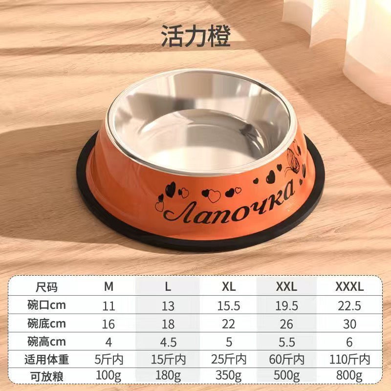 dog/cat bowl anti-tumble stainless steel small large dog dog water bowl pet rice basin food basin dog basin dog food bowl Application Scenario
