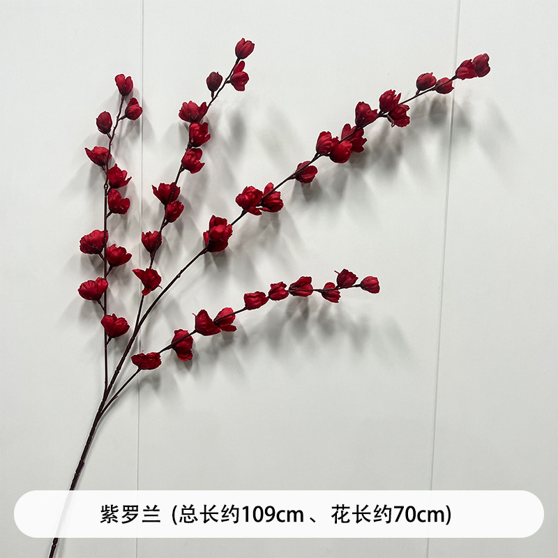 creative wedding red flower wedding hall decorative silk flower party show window decoration fake flower single hydrangea rose flower arrangement Application Scenario