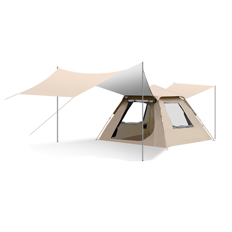 factory tent outdoor camping overnight folding portable canopy 2-in-1 automatic camping full set instrument full figure